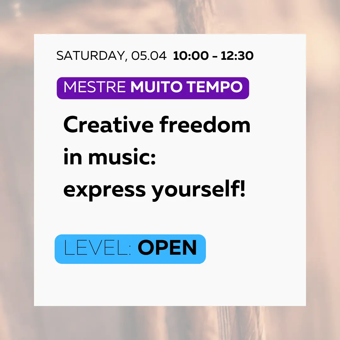 Vivência #1 - Saturday 16:30 - 19:00
