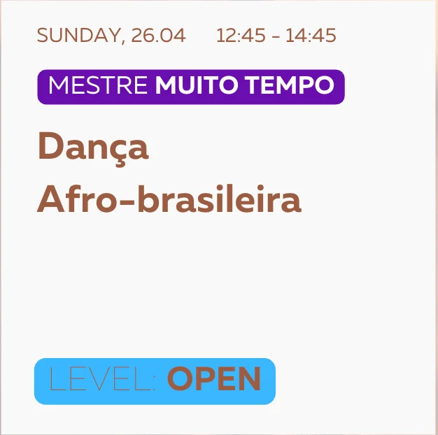 Mestre Muito Tempo - Dança afro-brasileira