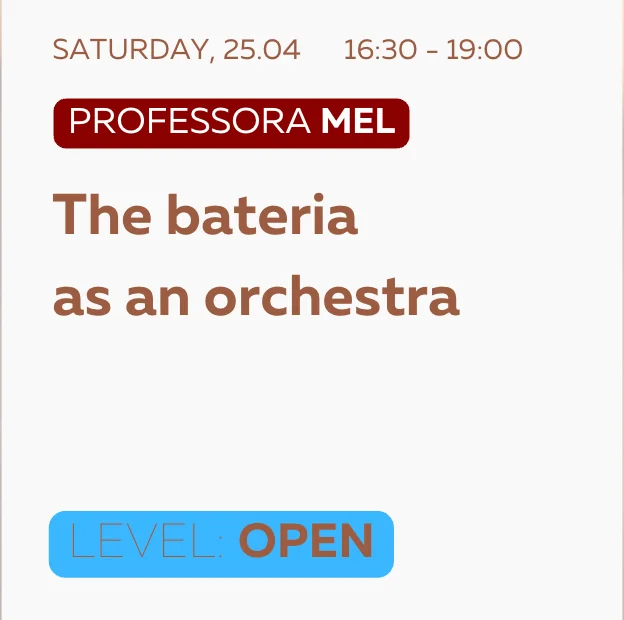 Professora Mel - The Bateria as an Orchestra